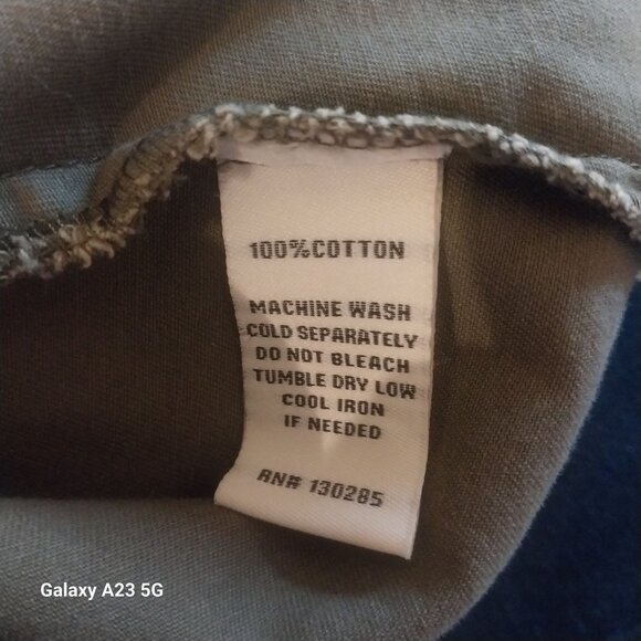 Per Se Womens Green Utility Vest 1X Cotton Sleeveless With Pockets & Drawstring - Picture 6 of 6